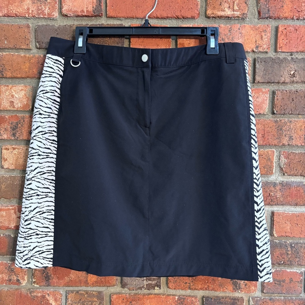 Chico’s zenergy womens golf athletic athleisure skirt black 2/M